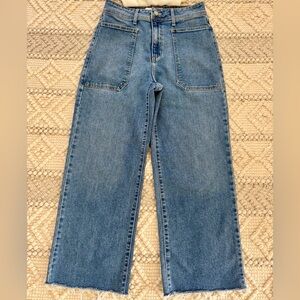 Just Black Women's Flare Leg Blue Jeans